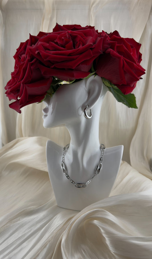 Boucles d’oreilles Giulia - créoles acier inoxydable