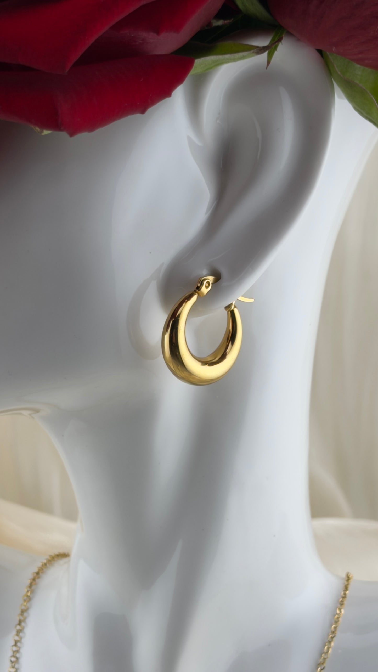 Boucles d’oreilles Giulia - créoles acier inoxydable