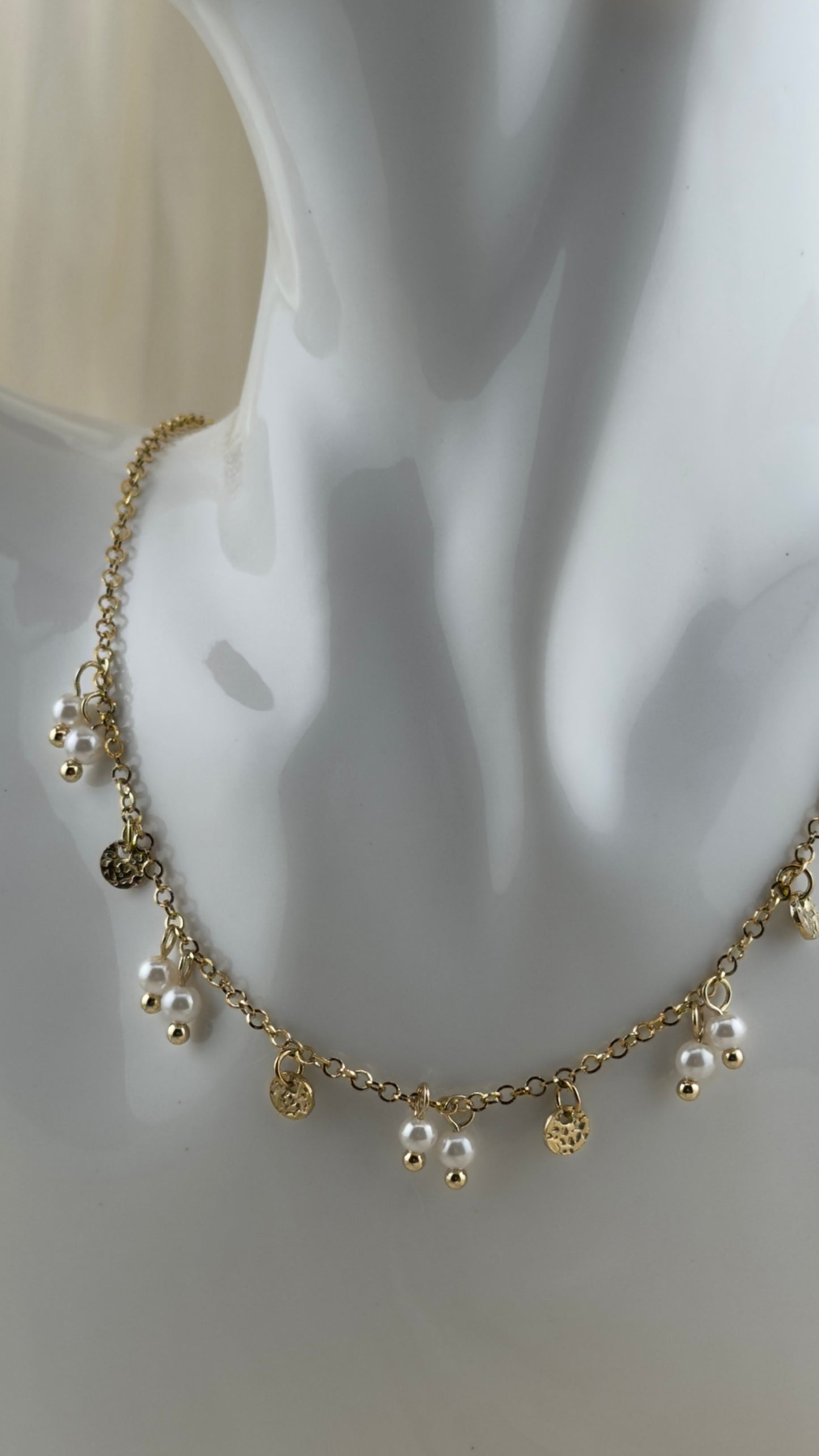 Collier Diana - acier inoxydable doré